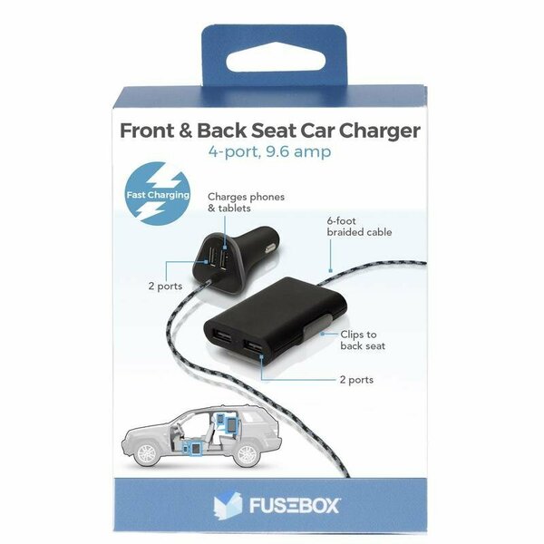 Fusebox CAR CHARGER BLACK 1PK 141 0412 FB4